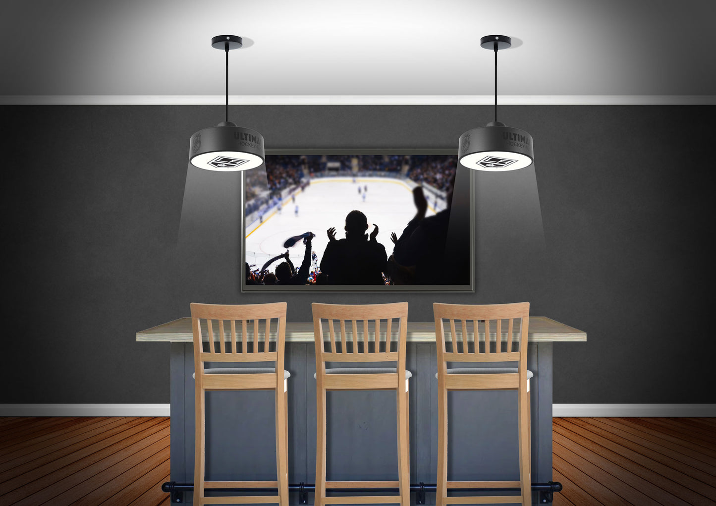 LA Kings® Hockey Puck Light Fixture