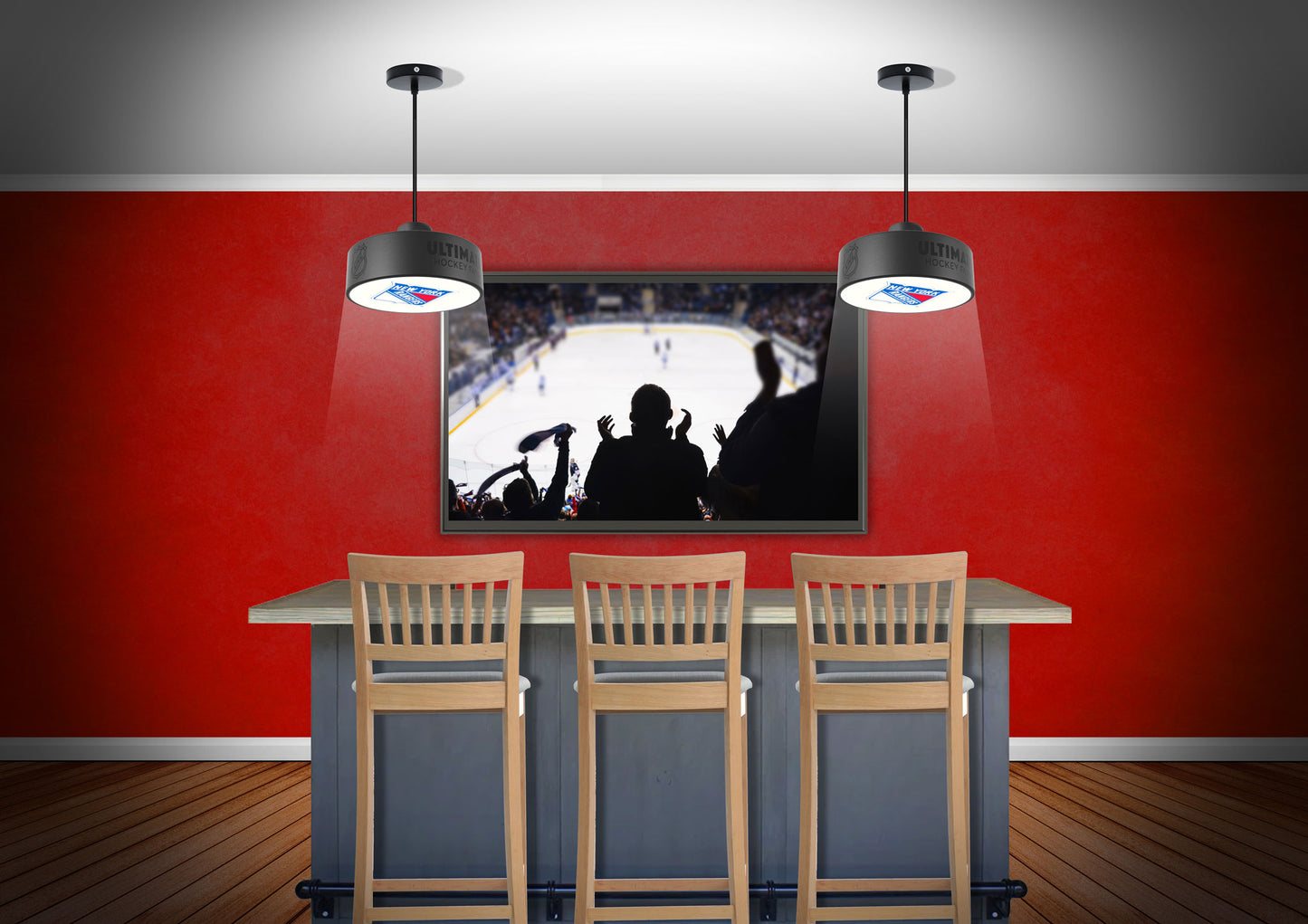 New York Rangers® Hockey Puck Light Fixture