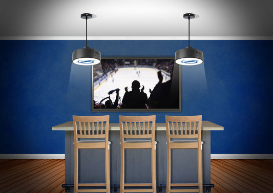 Tampa Bay Lightning® Hockey Pendant Puck Light Fixture