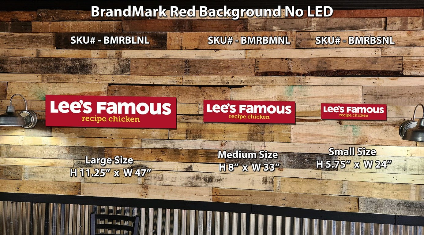 Lee's Famous Recipe Chicken - BrandMark Red Background