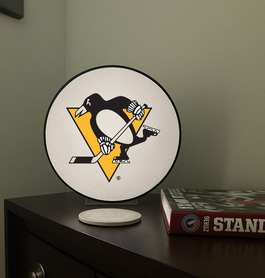 Pittsburgh Penguins® Hockey Puck Lamp