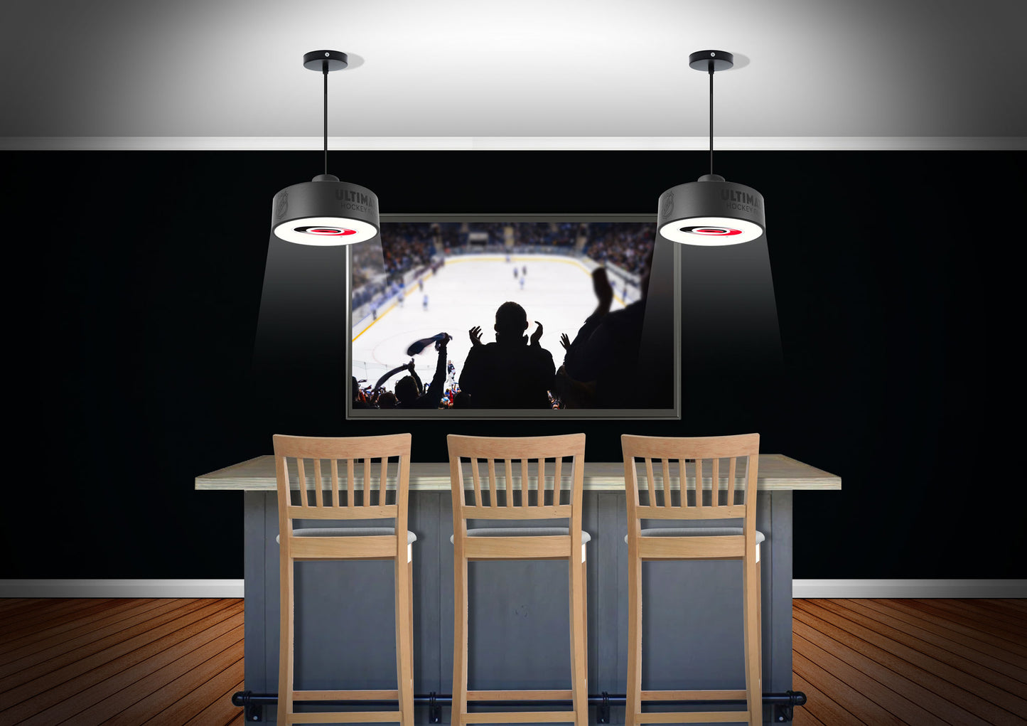Carolina Hurricanes® Hockey Pendant Puck Light Fixture