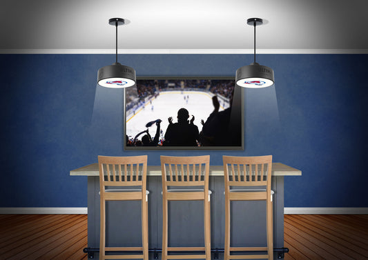 Colorado Avalanche® Hockey Pendant Puck Light Fixture