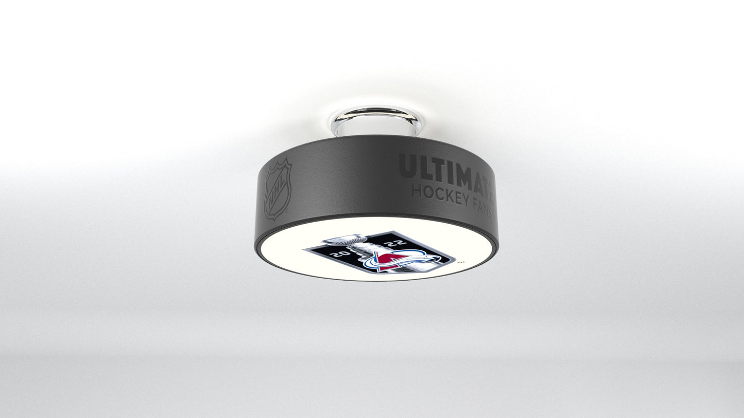 Colorado Avalanche® Hockey Flush Mount Puck Light Fixture
