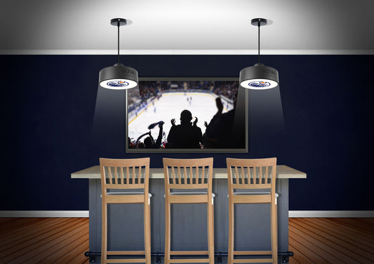 Edmonton Oilers® Hockey Pendant Puck Light Fixture