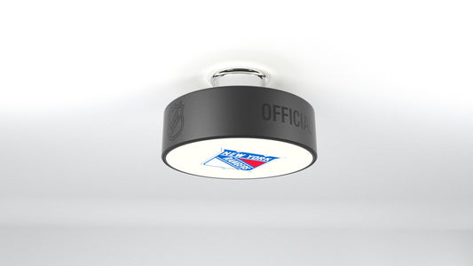 New York Rangers® Hockey Flush Mount Puck Light Fixture