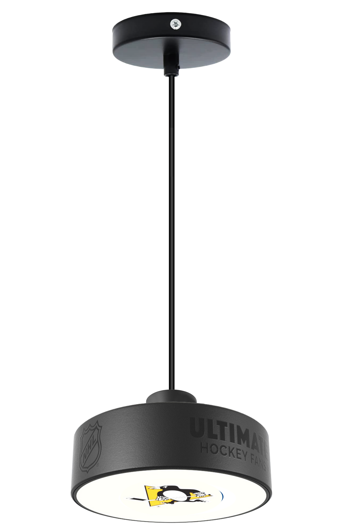 Pittsburgh Penguins® Hockey Puck Light Fixture