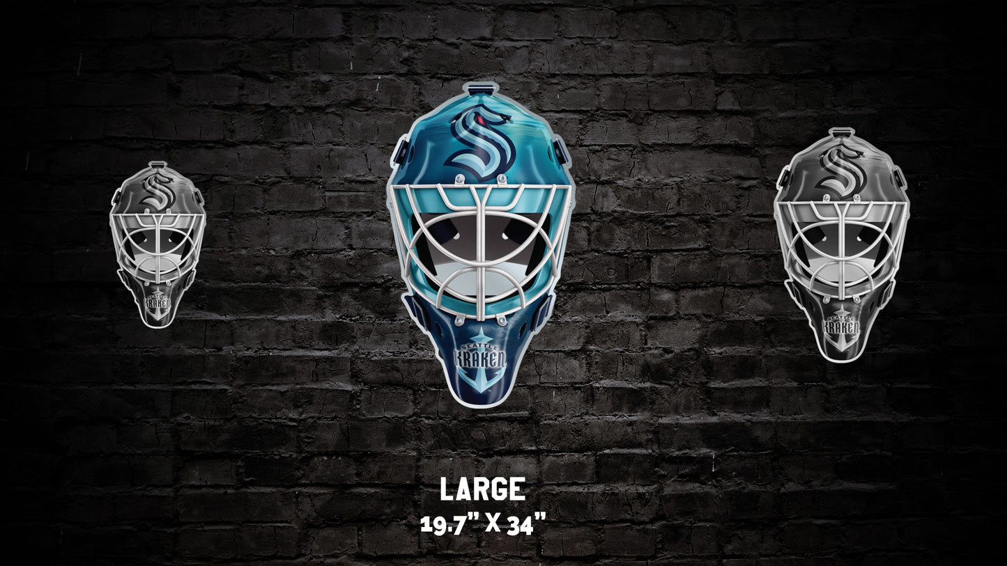 Seattle Kraken™ Goalie Mask Wall Art