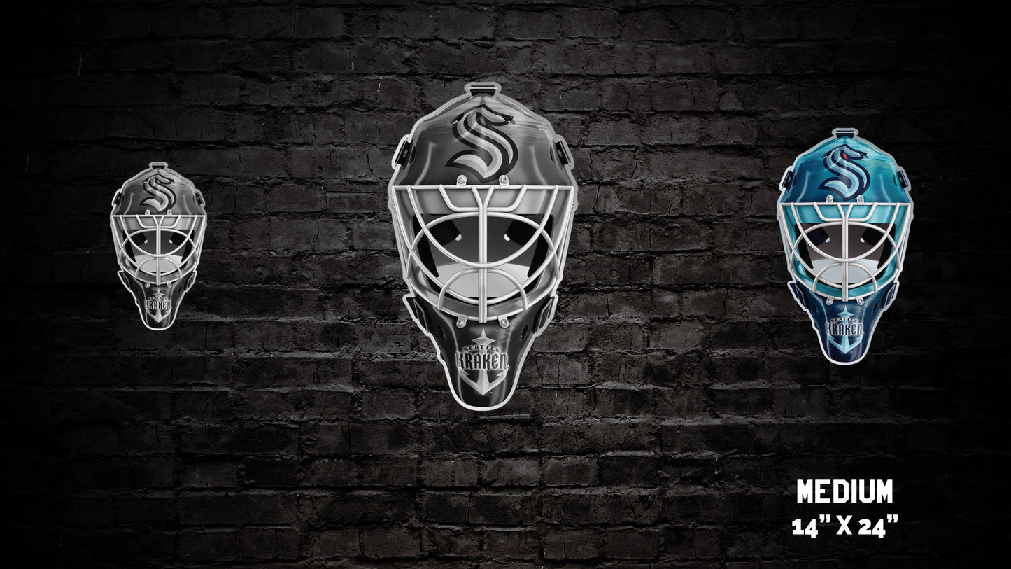 Seattle Kraken™ Goalie Mask Wall Art