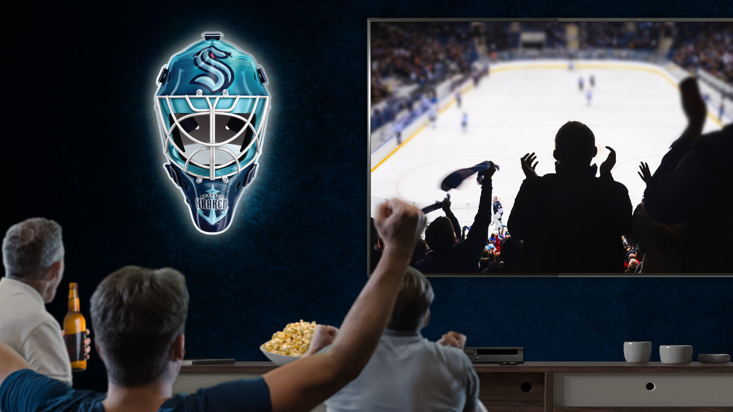 Seattle Kraken™ Goalie Mask Wall Art