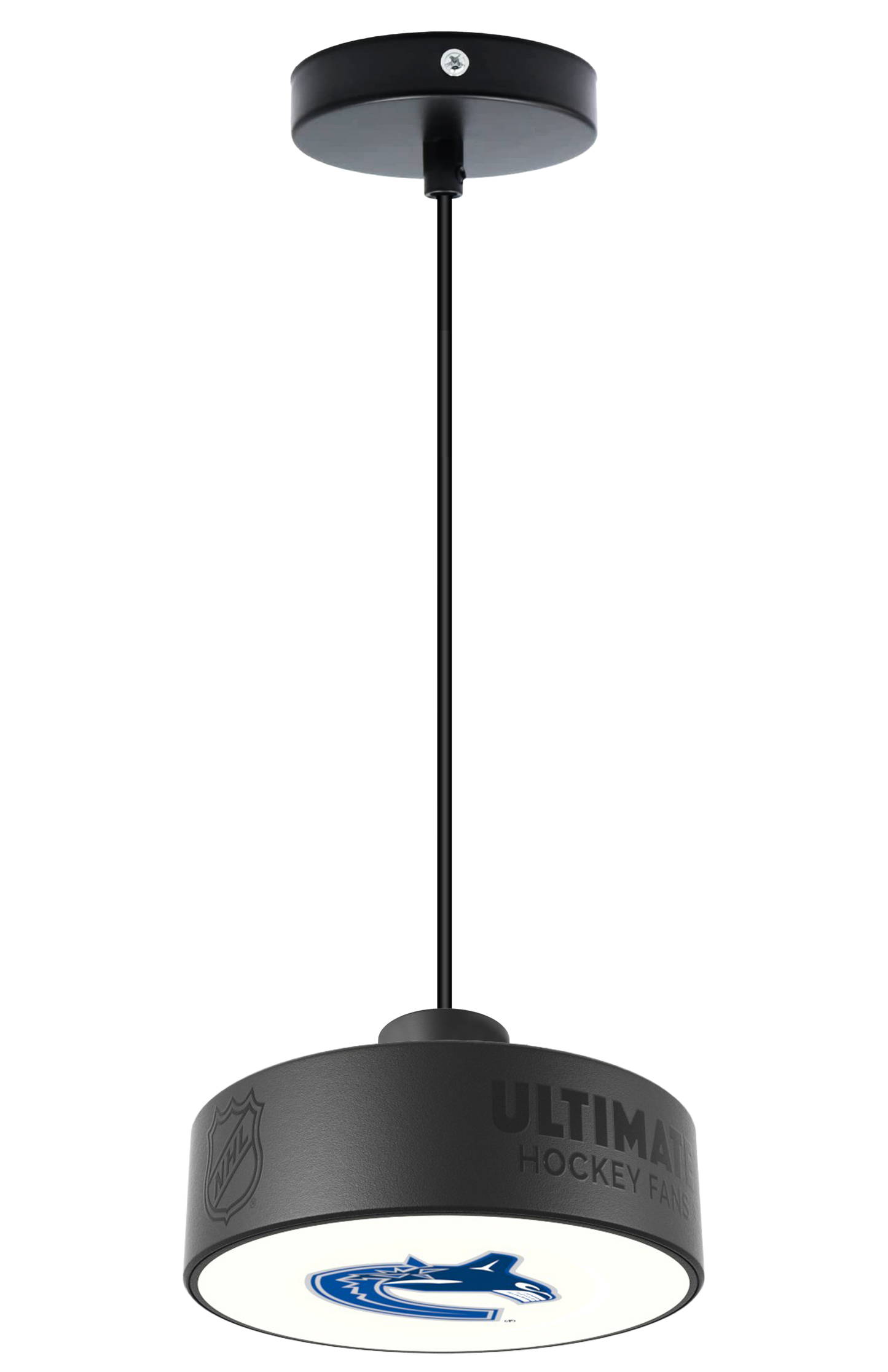 Vancouver Canucks® Hockey Puck Light Fixture