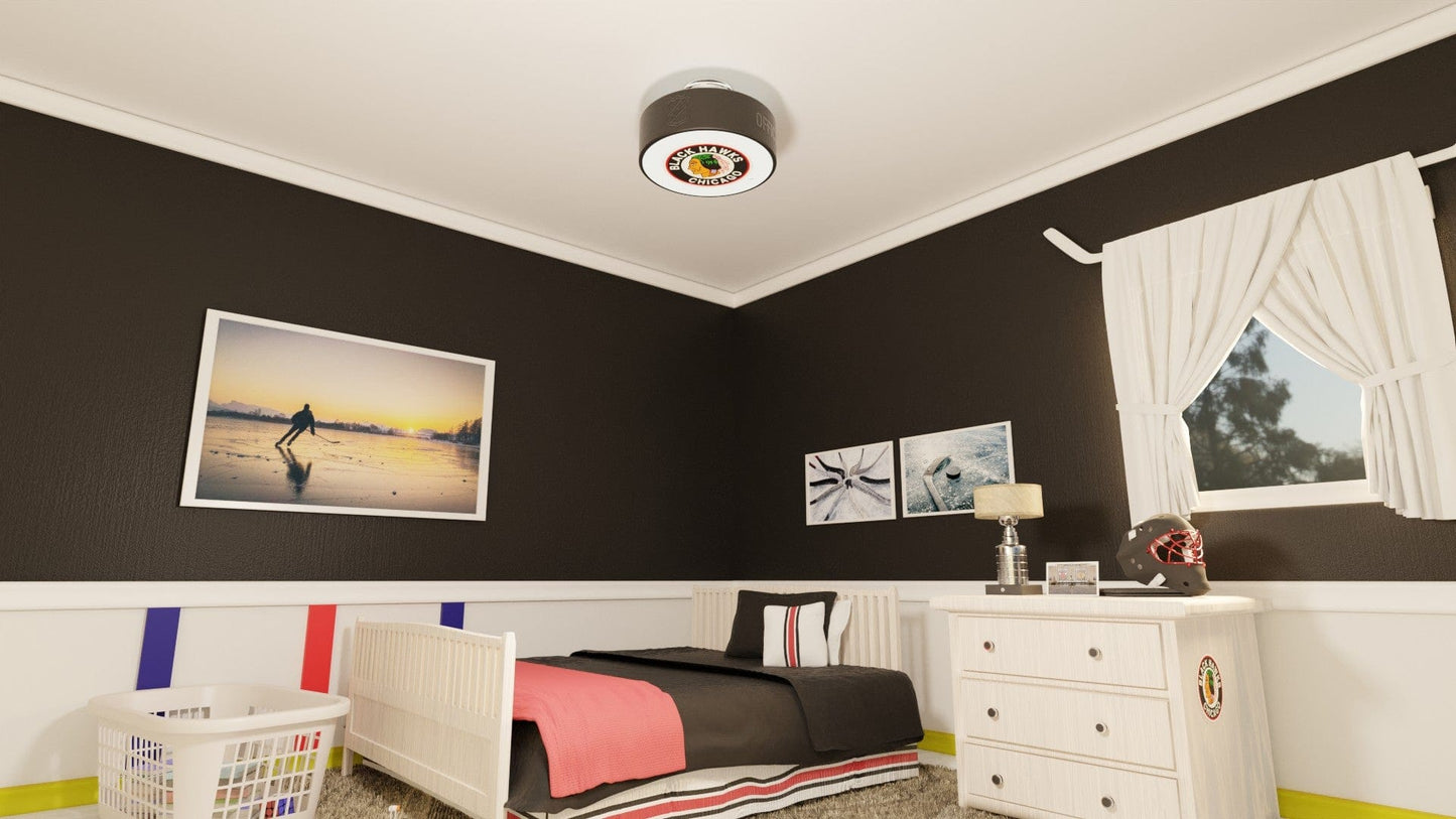 Chicago Blackhawks® Hockey Puck Light Fixture