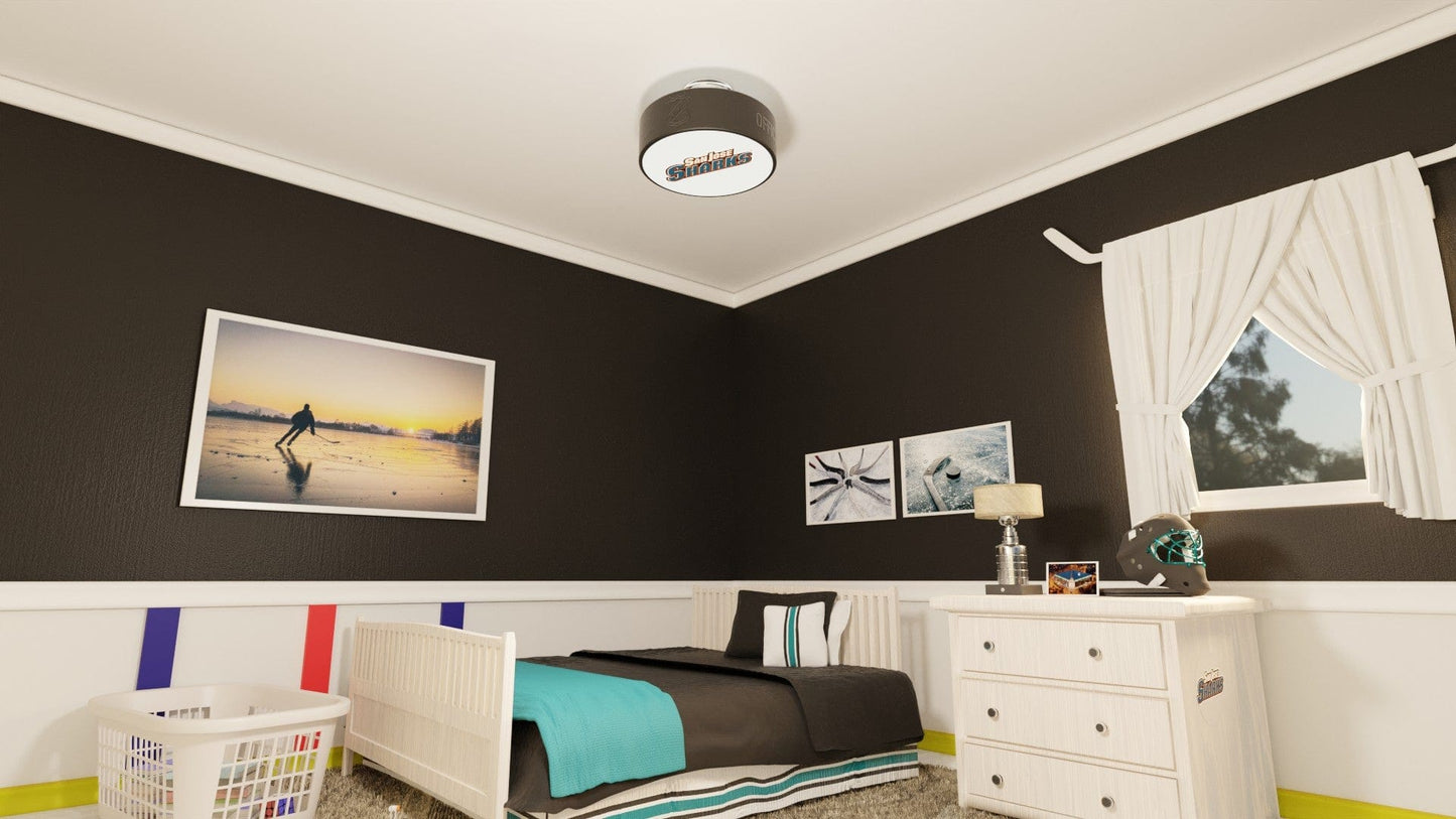 San Jose Sharks® Hockey Puck Light Fixture