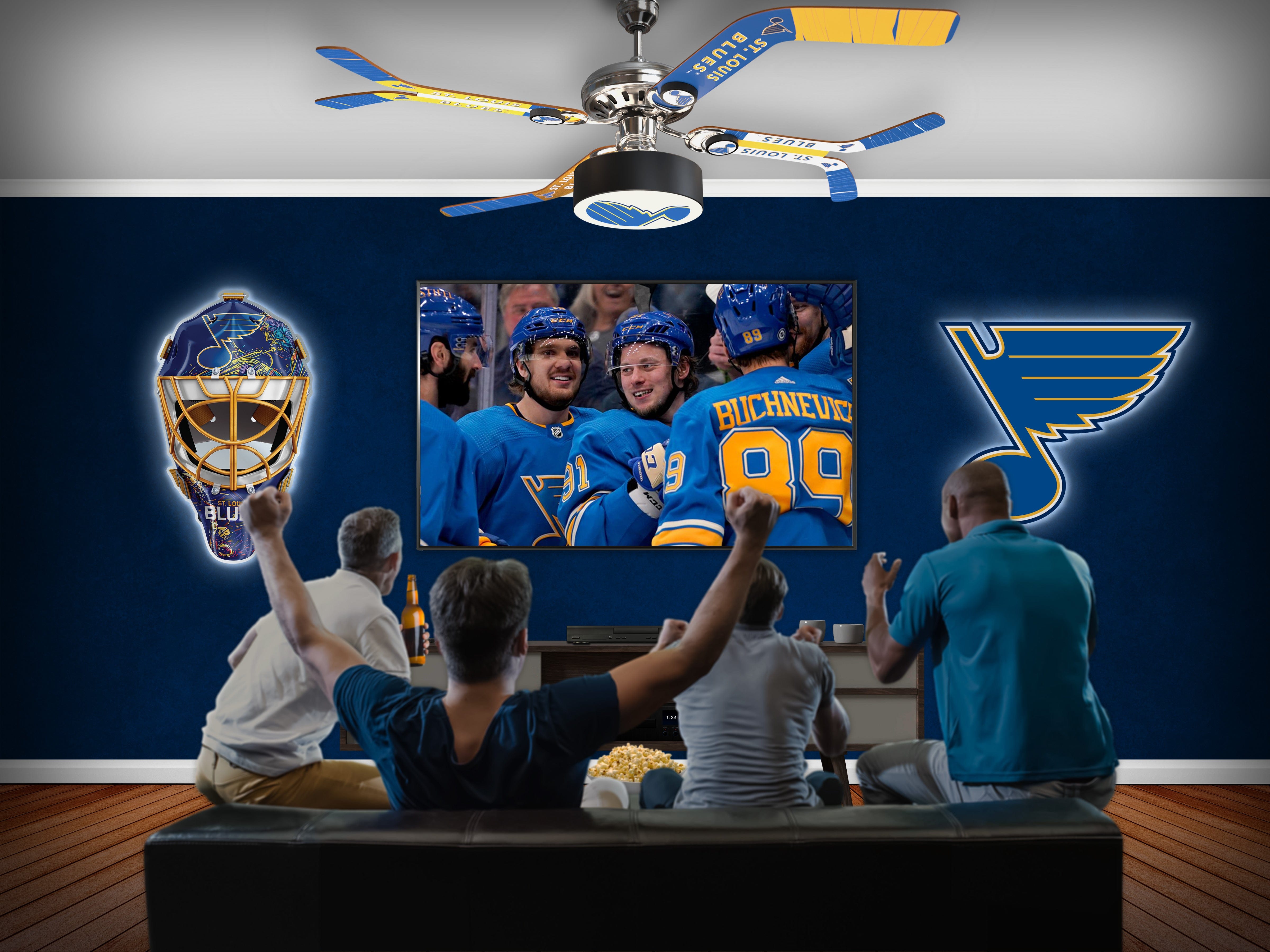 St Louis Blues Logo Play Gloria Stanley Cup Wall Decor Gift Hockey