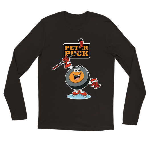 Hey Peter Puck Premium Mens Longsleeve T-shirt