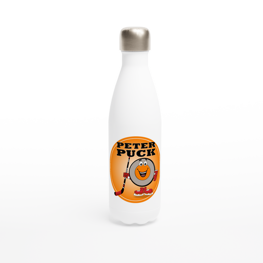 Peter Puck Sunshine White 17oz Stainless Steel Water Bottle