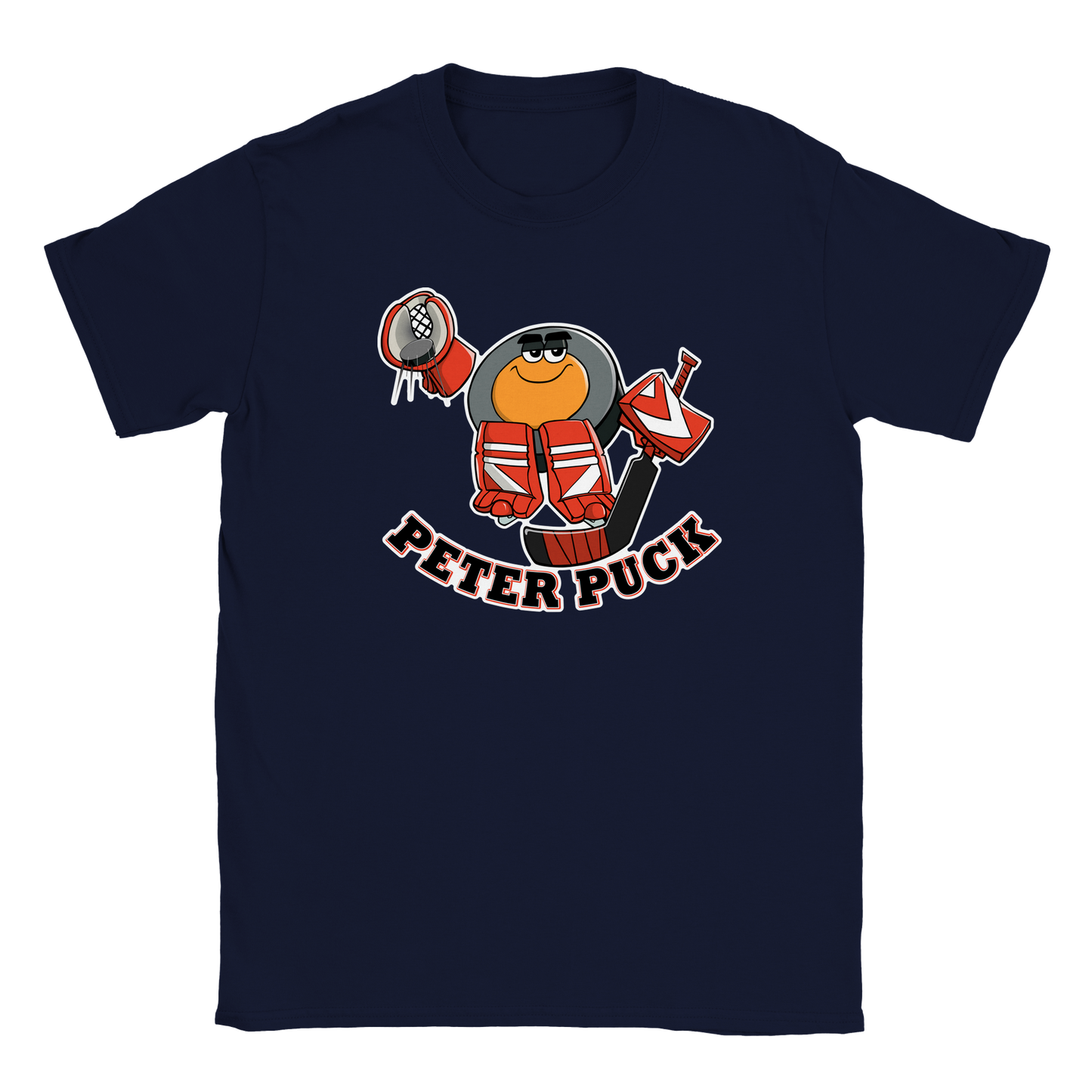 Peter Puck Goalie Save Classic Kids Crewneck T-shirt