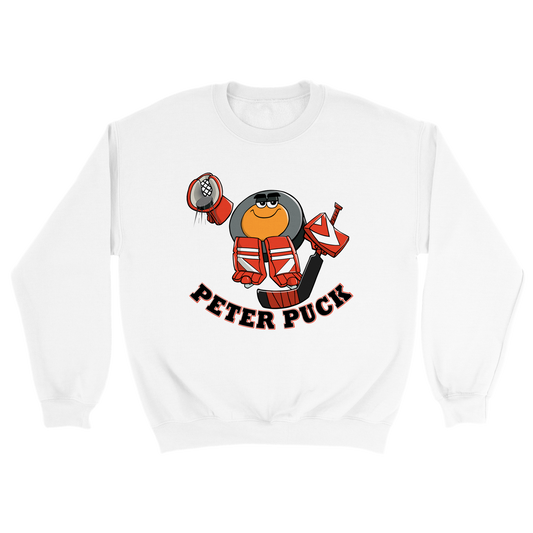 Peter Puck Goalie Save Mens Classic Crewneck Sweatshirt