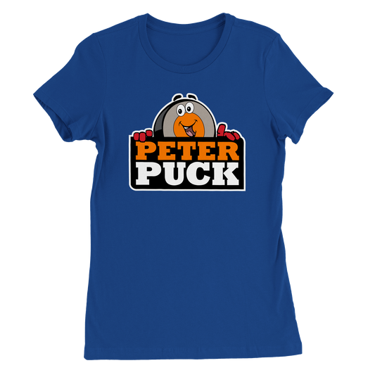 Peter Puck Peek Premium Womens Crewneck T-shirt