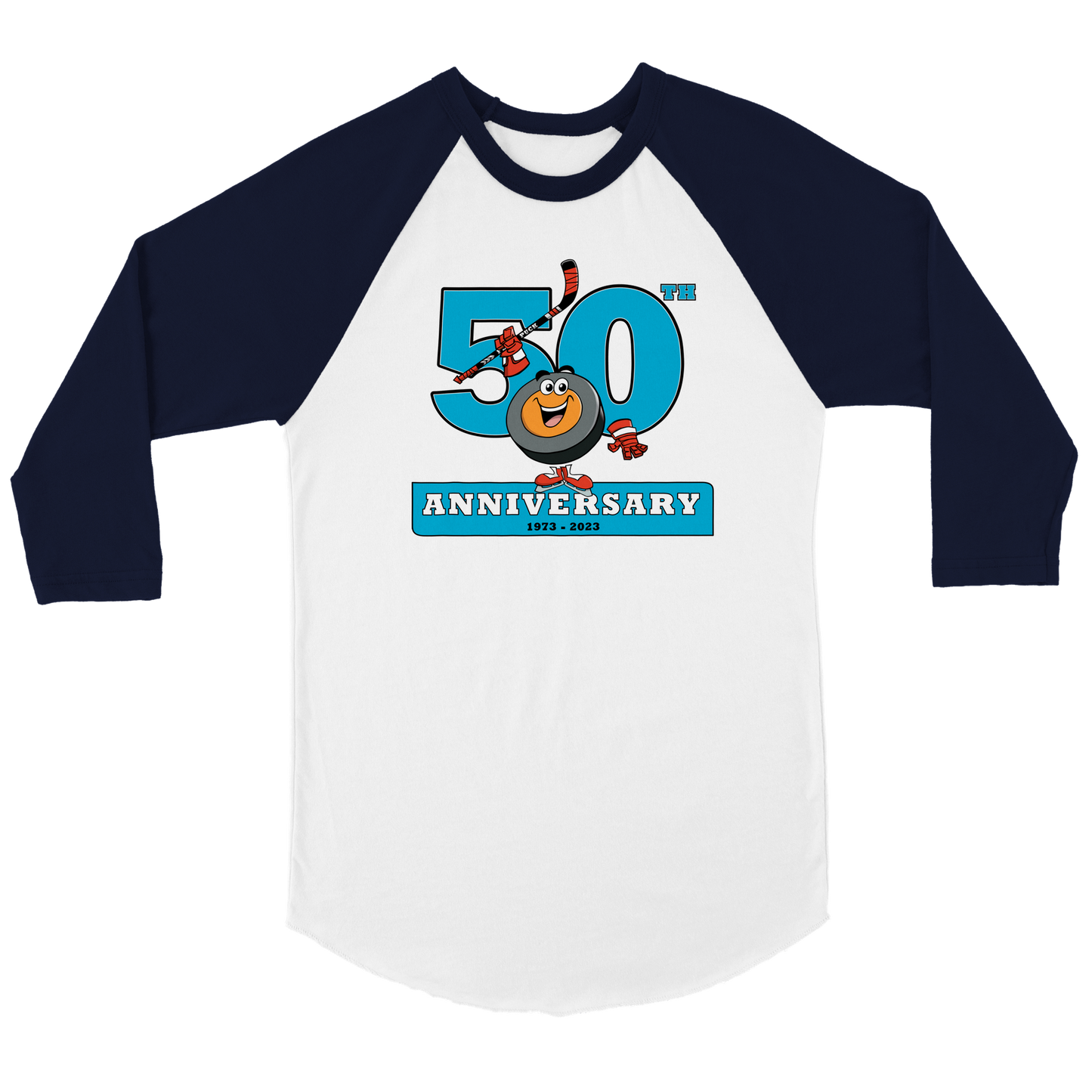 Peter's 50th Anniversary Mens 3/4 sleeve Raglan T-shirt