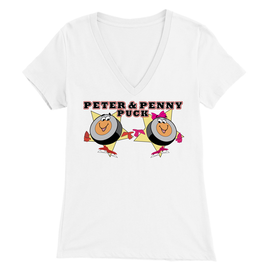 Peter & Penny Vintage Premium Womens V-Neck T-shirt