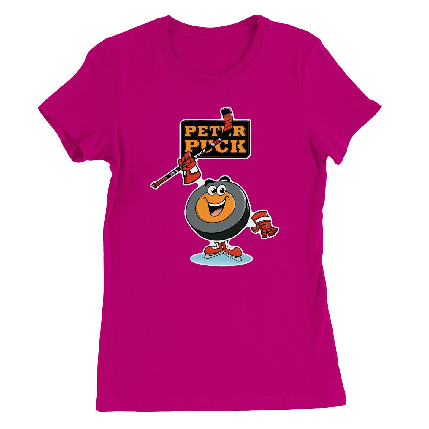 Hey Peter Puck Premium Womens Crewneck T-shirt
