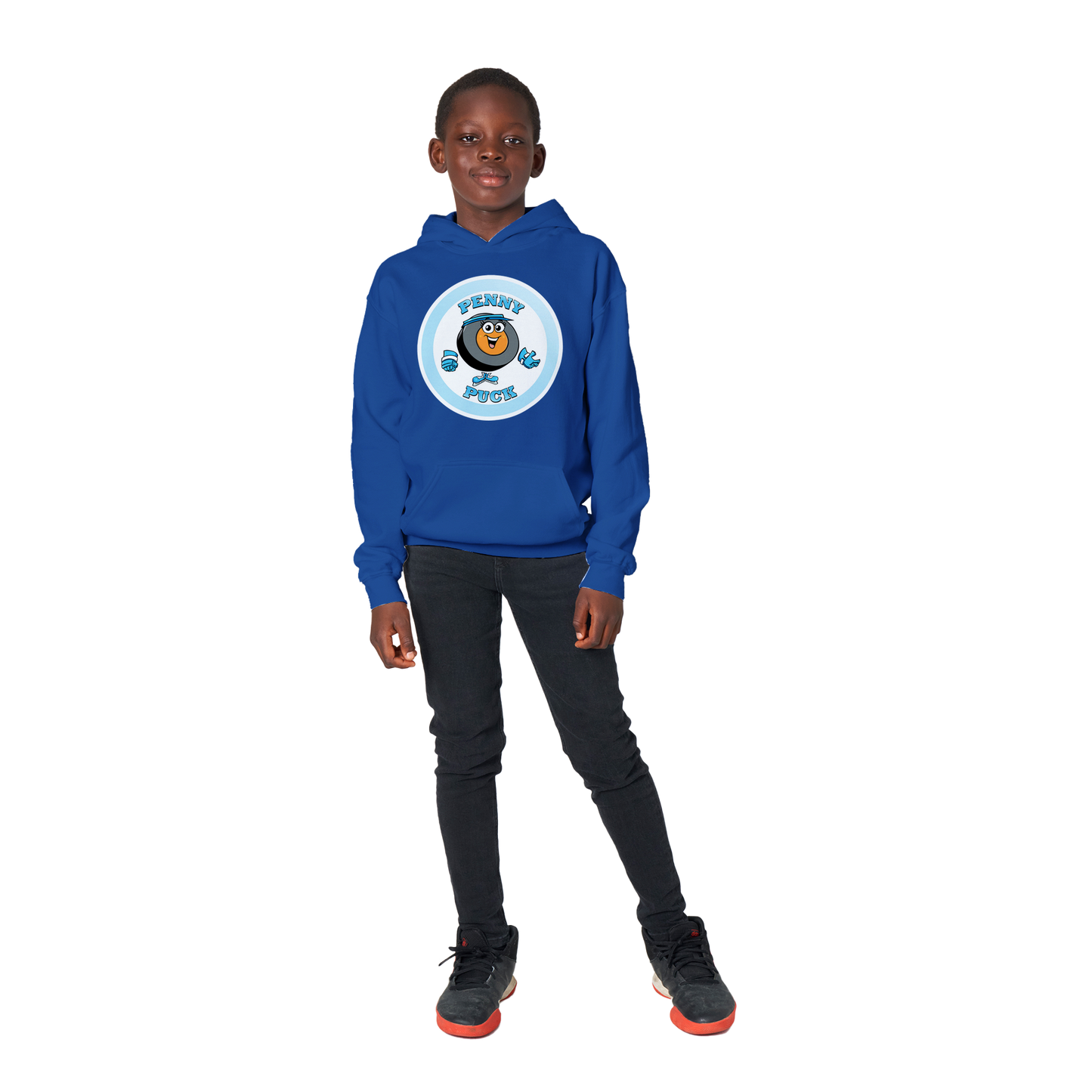 Penny Puck Pose Classic Kids Pullover Hoodie