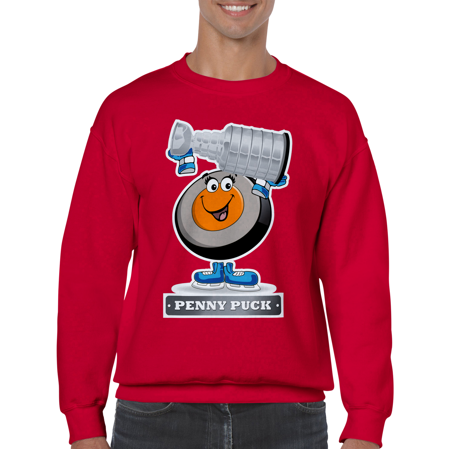 Penny Puck Stanley Cup Mens Classic Crewneck Sweatshirt