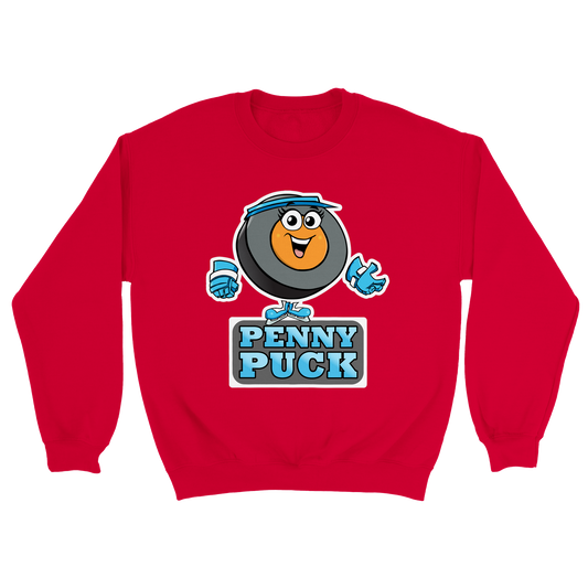 Hey Penny Puck Mens Classic Crewneck Sweatshirt