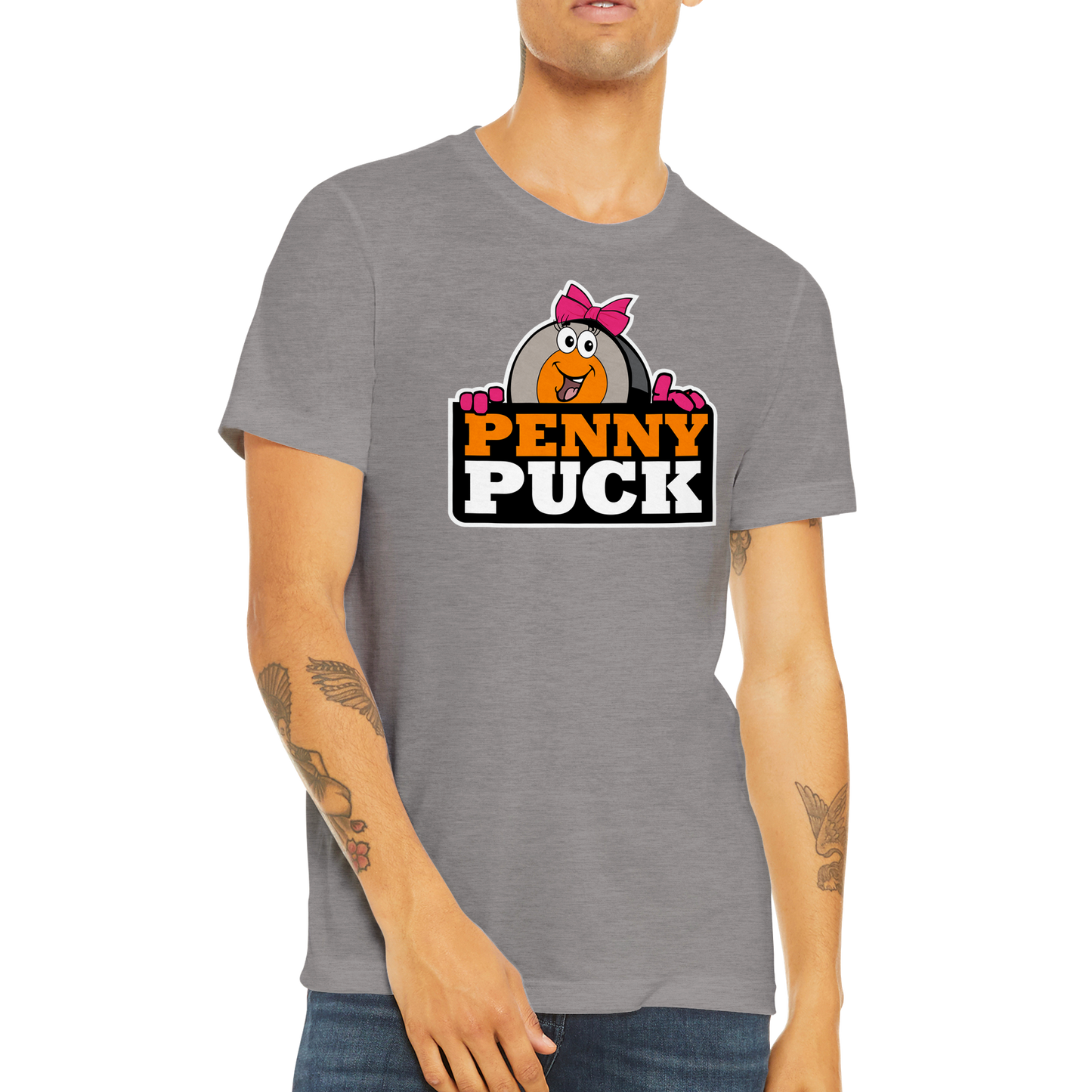 Penny Peek Mens Triblend Crewneck T-shirt