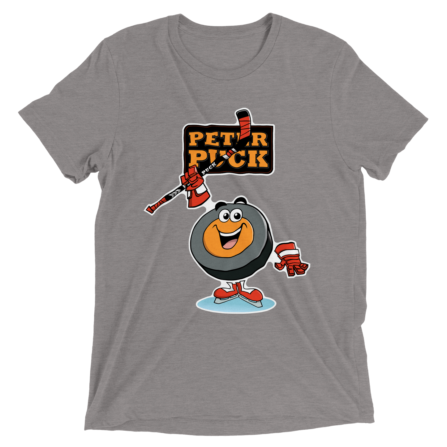 Hey Peter Puck Men's Triblend Crewneck T-shirt