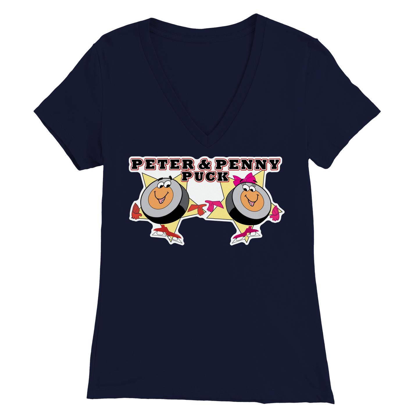 Peter & Penny Vintage Premium Womens V-Neck T-shirt