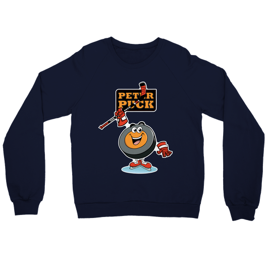 Hey Peter Puck Mens Premium Crewneck Sweatshirt