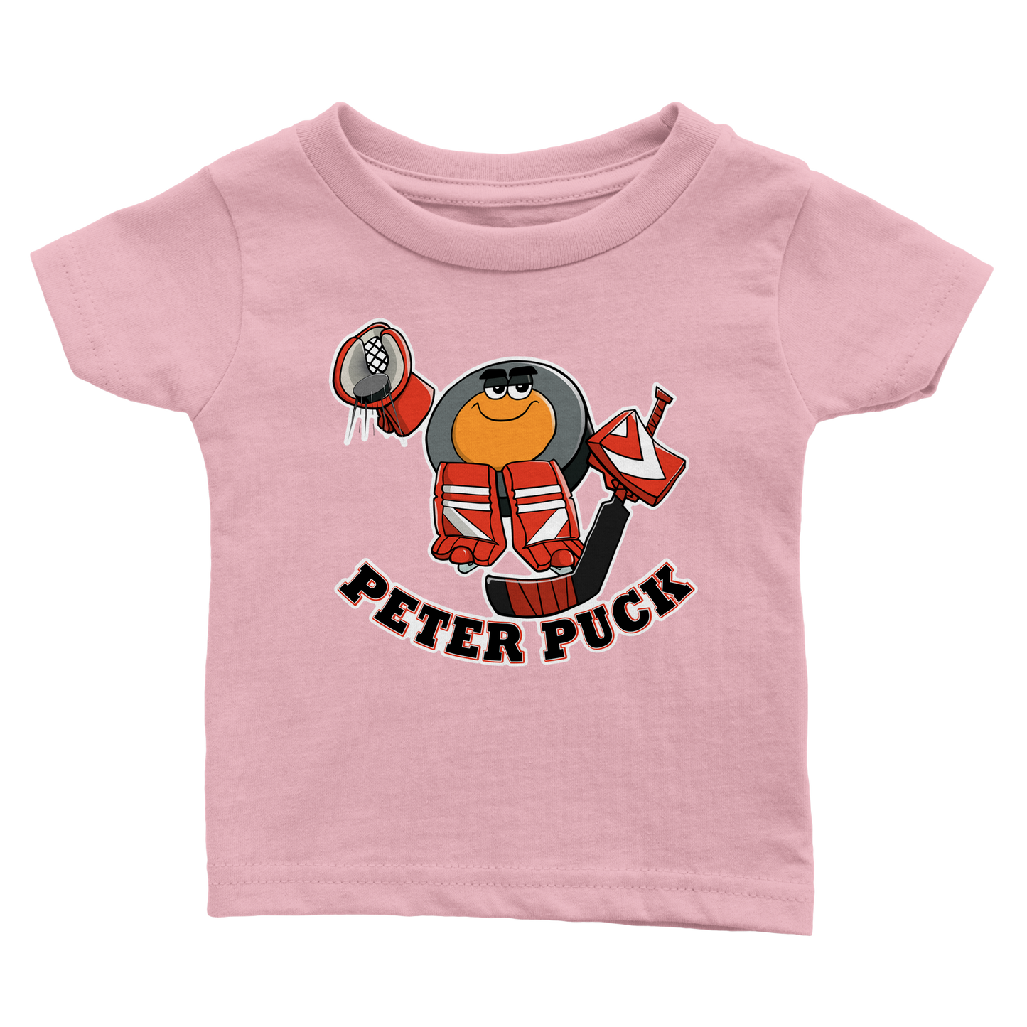Peter Puck Goalie Save Classic Baby Crewneck T-shirt