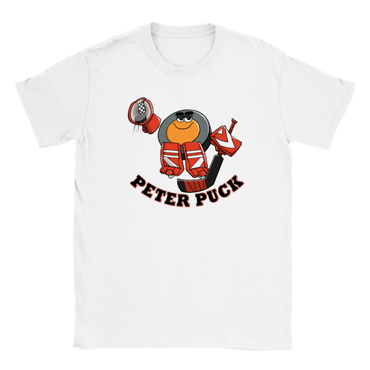 Peter Puck Goalie Save Classic Kids Crewneck T-shirt