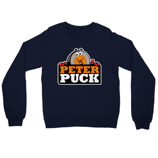 Peter Puck Peek Mens Premium Crewneck Sweatshirt