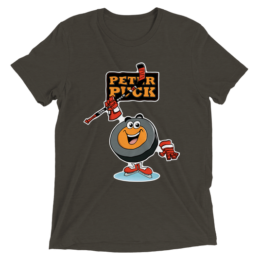 Hey Peter Puck Men's Triblend Crewneck T-shirt