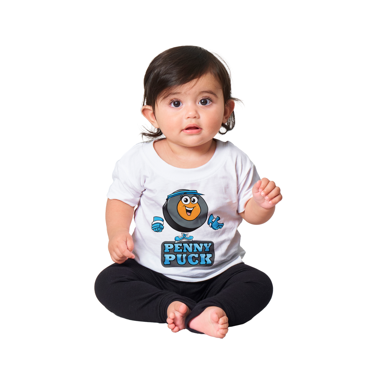 Hey Penny Puck Classic Baby Crewneck T-shirt
