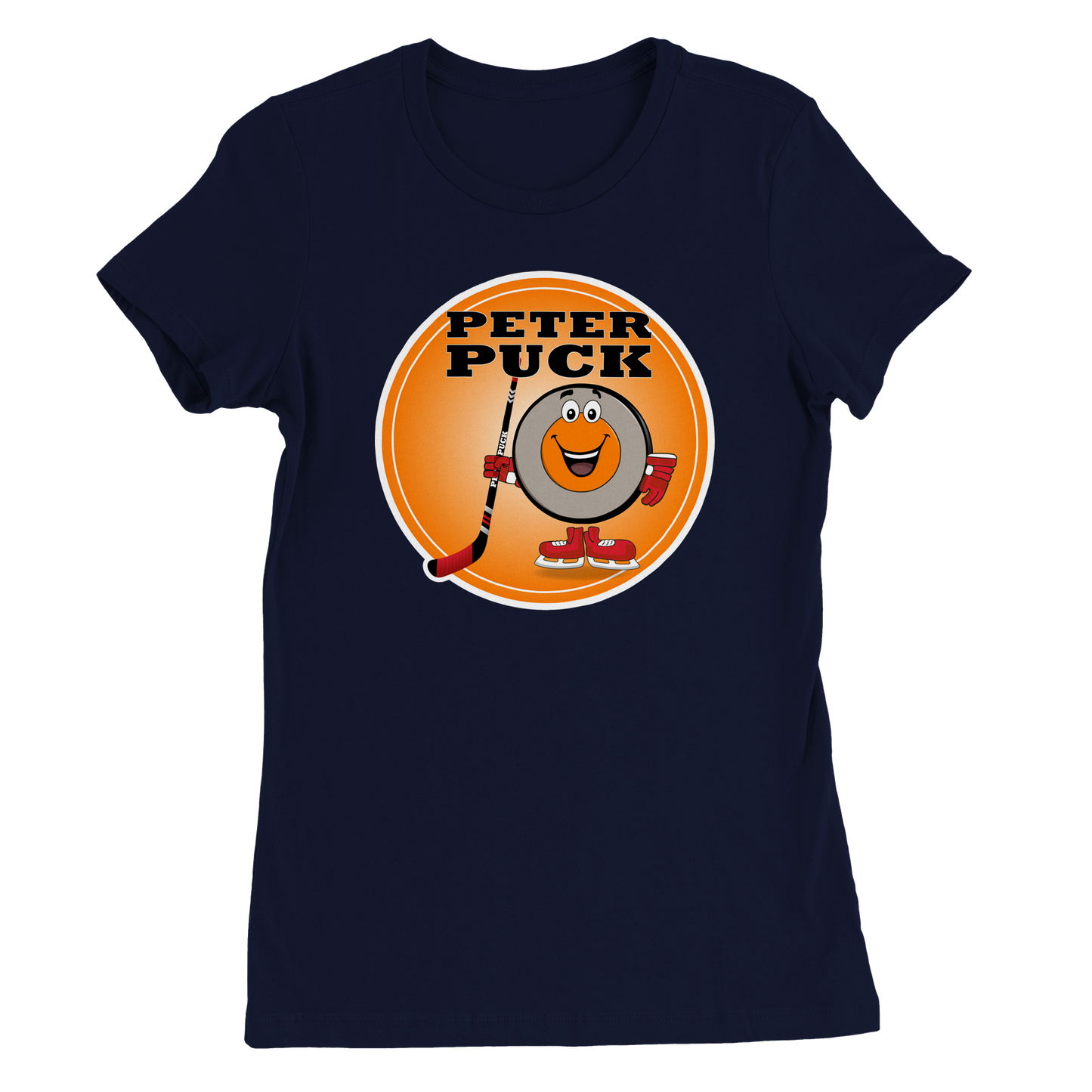 Peter Puck Sunshine Premium Womens Crewneck T-shirt