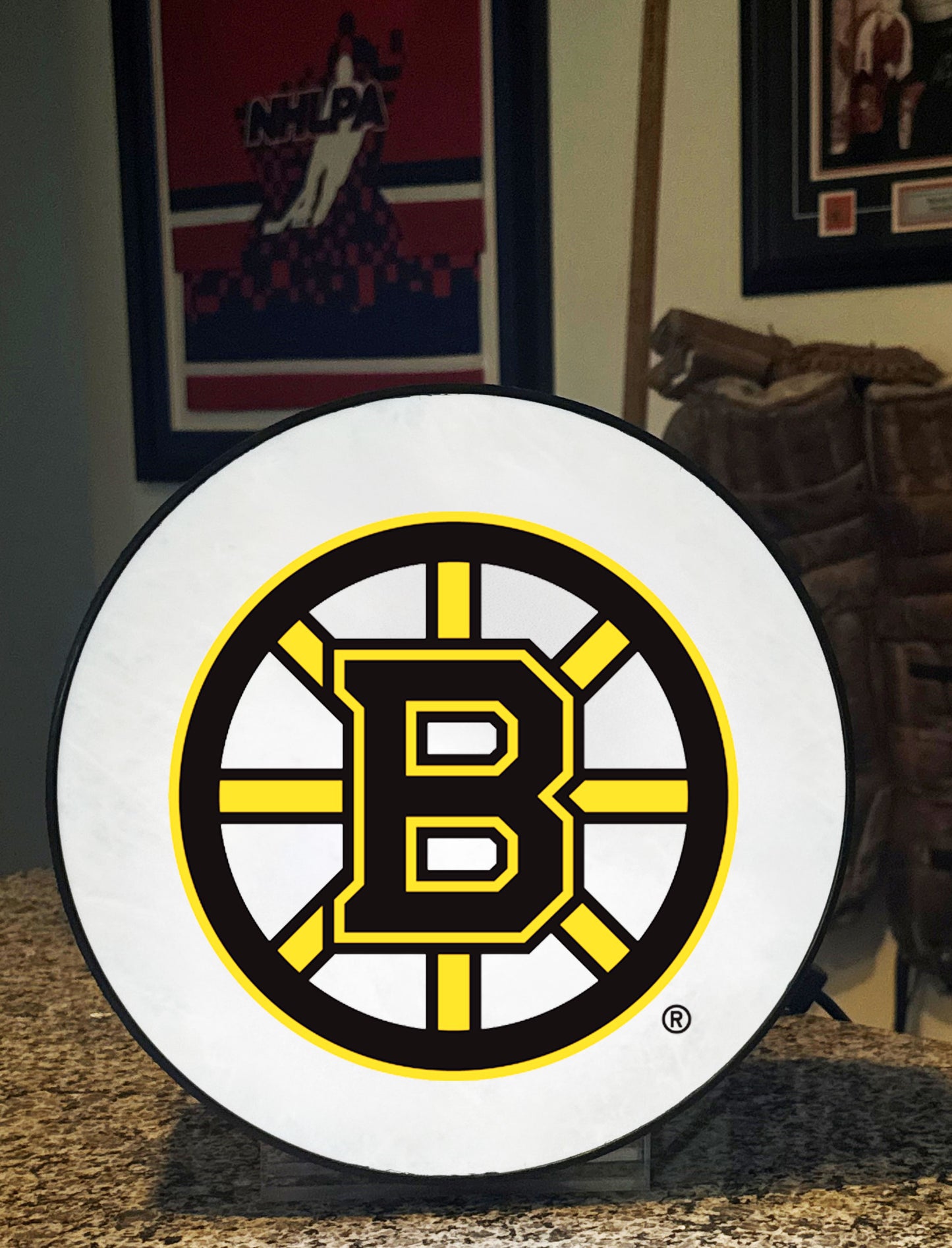 Boston Bruins® Hockey Puck Lamp