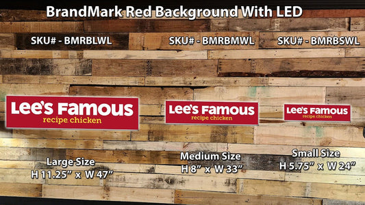 Lee's Famous Recipe Chicken - BrandMark Red Background
