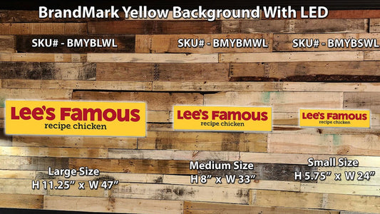 Lee's Famous Recipe Chicken - BrandMark Yellow Background