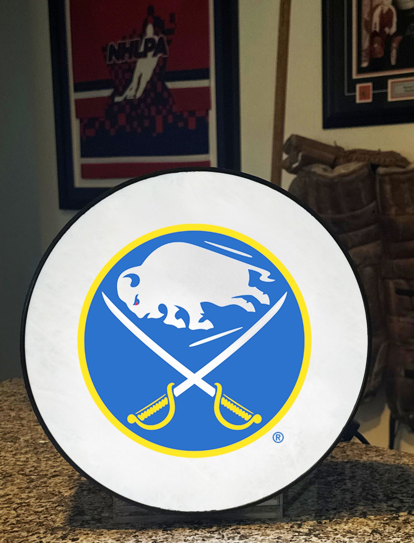Buffalo Sabres® Hockey Puck Lamp