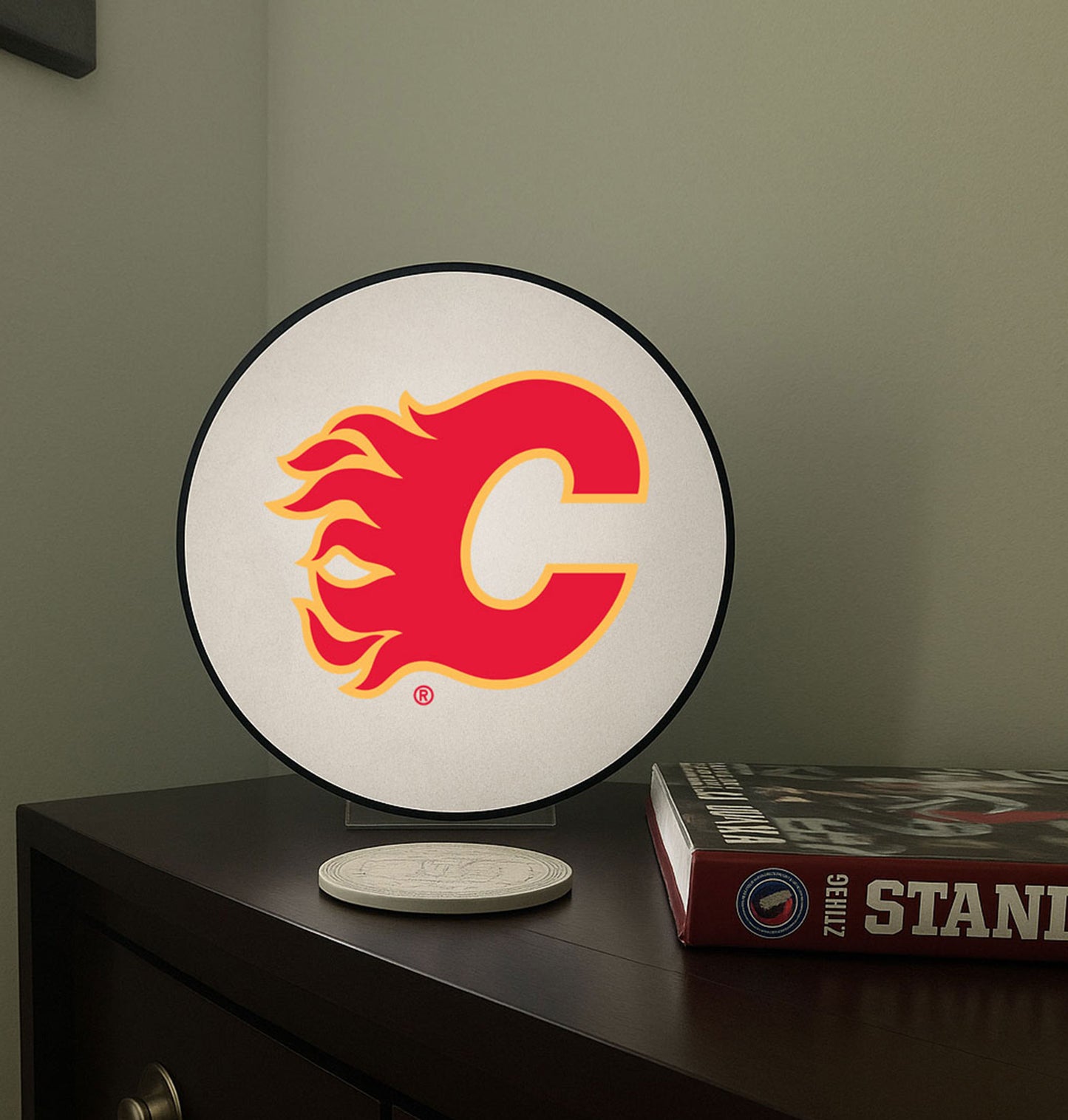 Calgary Flames® Hockey Puck Lamp