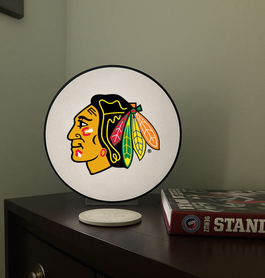 Chicago Blackhawks® Hockey Puck Lamp