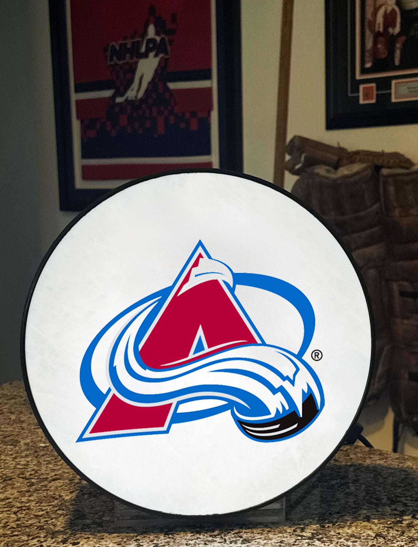 Colorado Avalanche® Hockey Puck Lamp