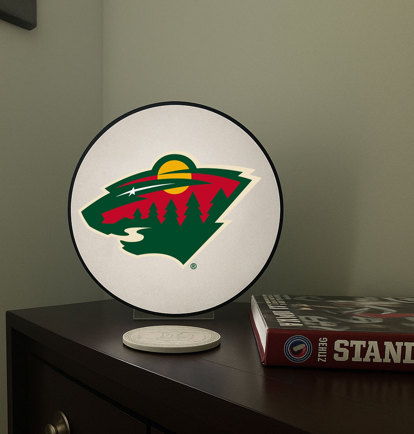Minnesota Wild® Hockey Puck Lamp