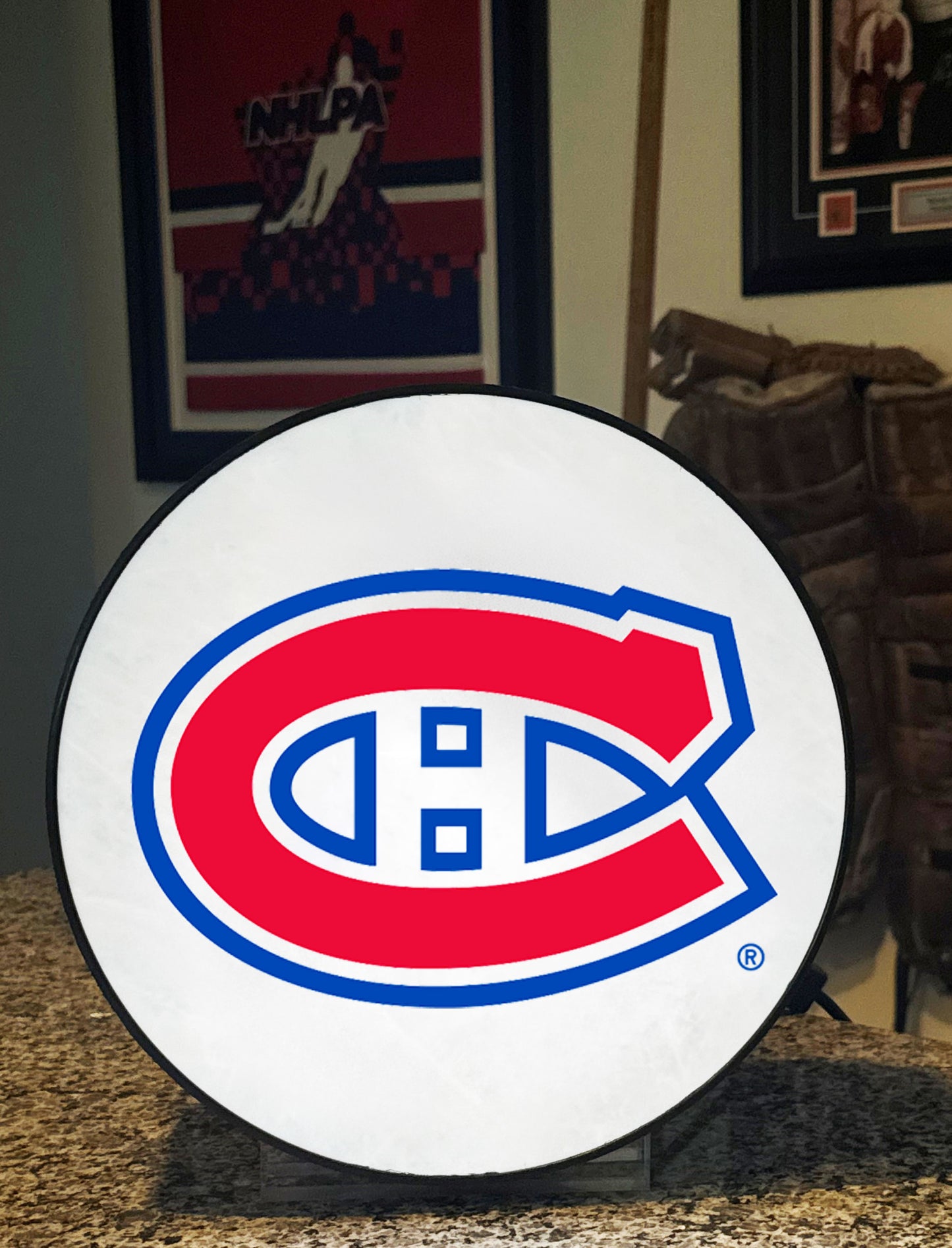 Montreal Canadiens® Hockey Puck Lamp