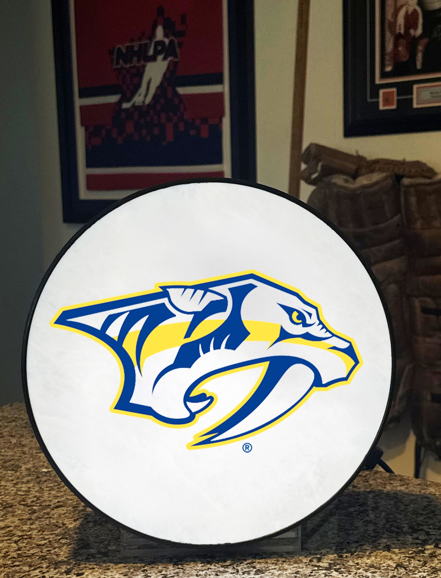 Nashville Predators® Hockey Puck Lamp