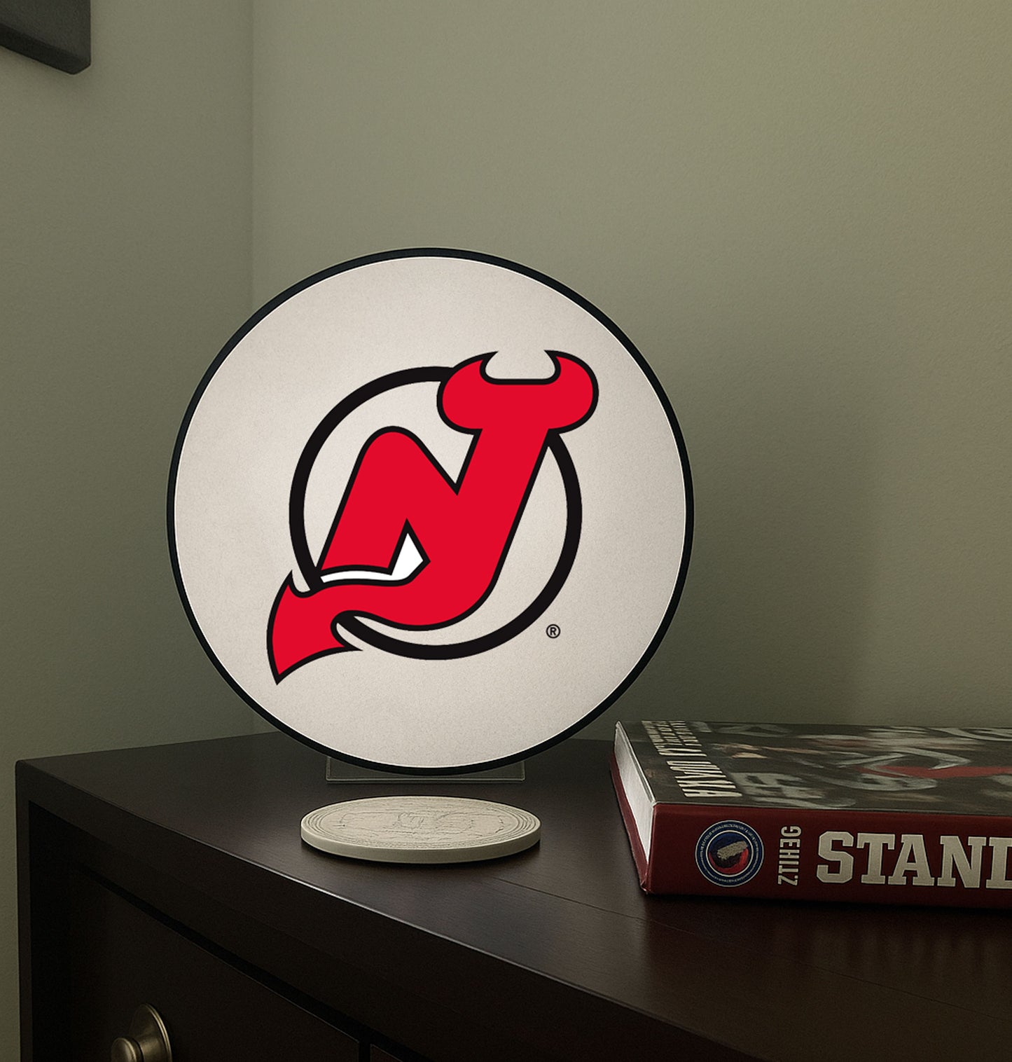 New Jersey Devils® Hockey Puck Lamp